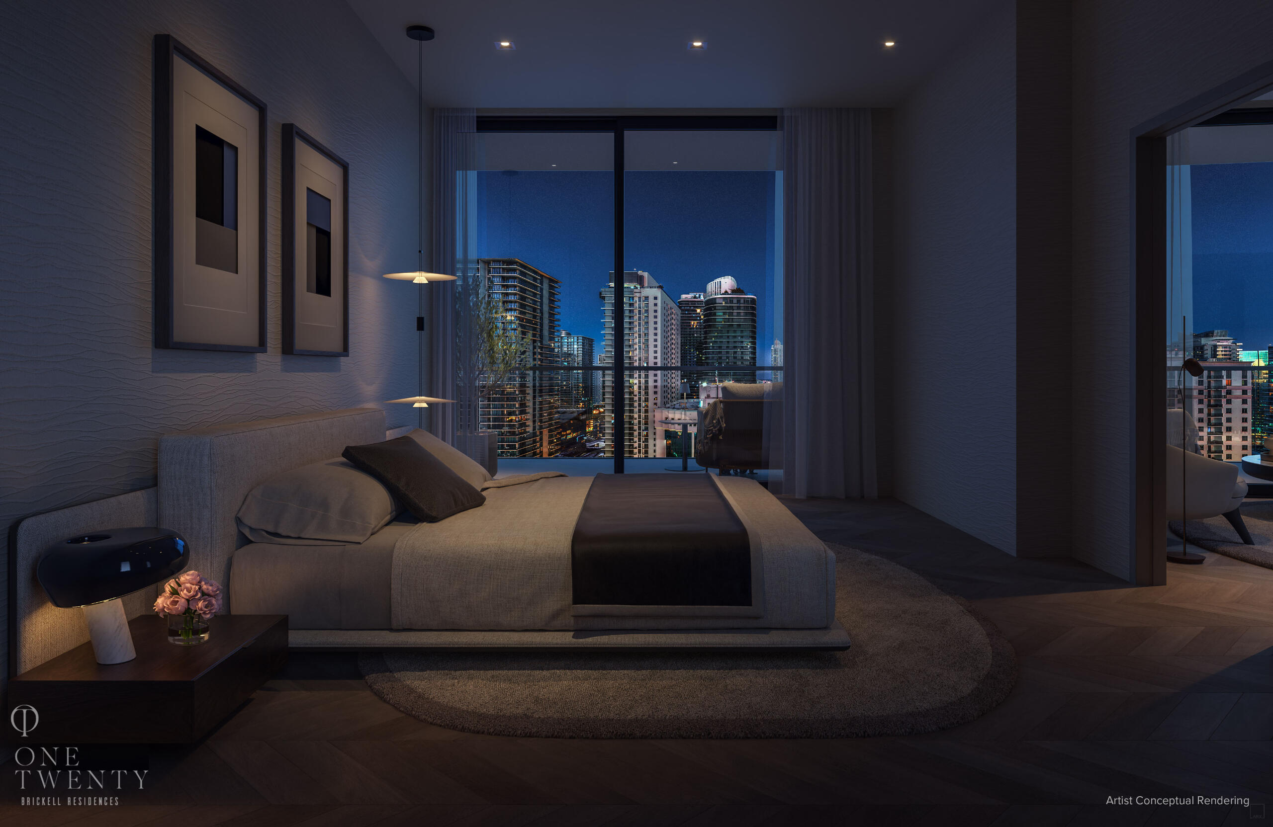 Residence Master Bedroom – 120 Signature Brickell