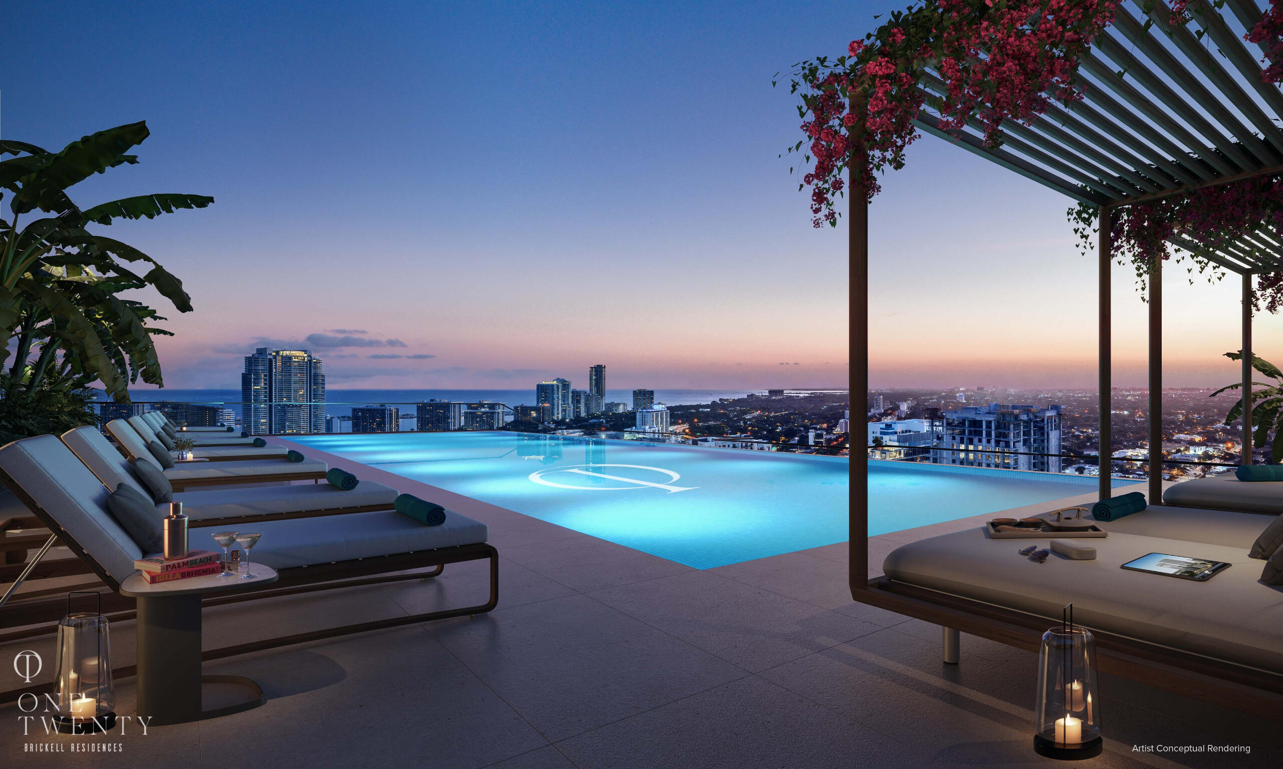 Resort-Style Pool Deck – One Twenty Brickell Signature